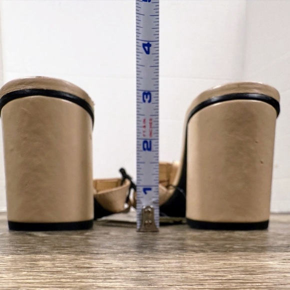 Zara Shoes Women sz9 Cream Heel Slides Leather Weave Sandals Neutral NEW w/Flaws - Picture 2 of 9